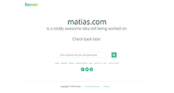 Desktop Screenshot of gustavo.matias.com